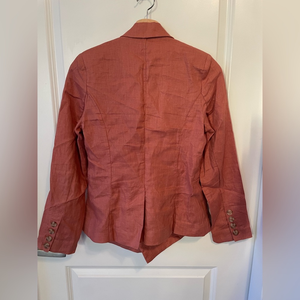 Heart loom | 100% Linen blazer | Terra cotta colour | Size S | NWOT - Picture 4 of 8